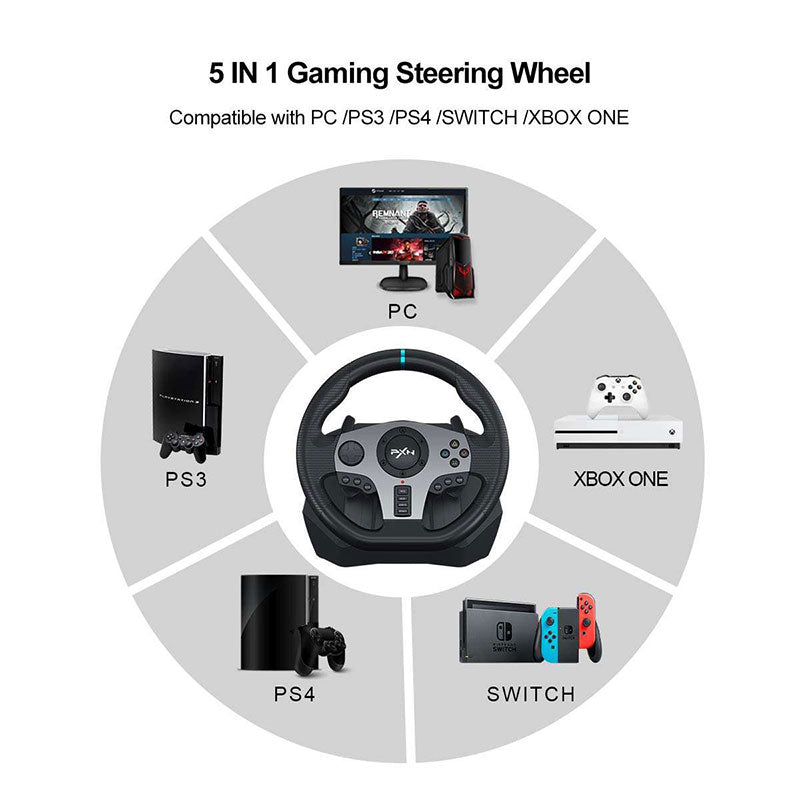 PXN V9 Gaming Driving Car Whell Pc / Ps3 / Ps4 / Xbox One / Switch