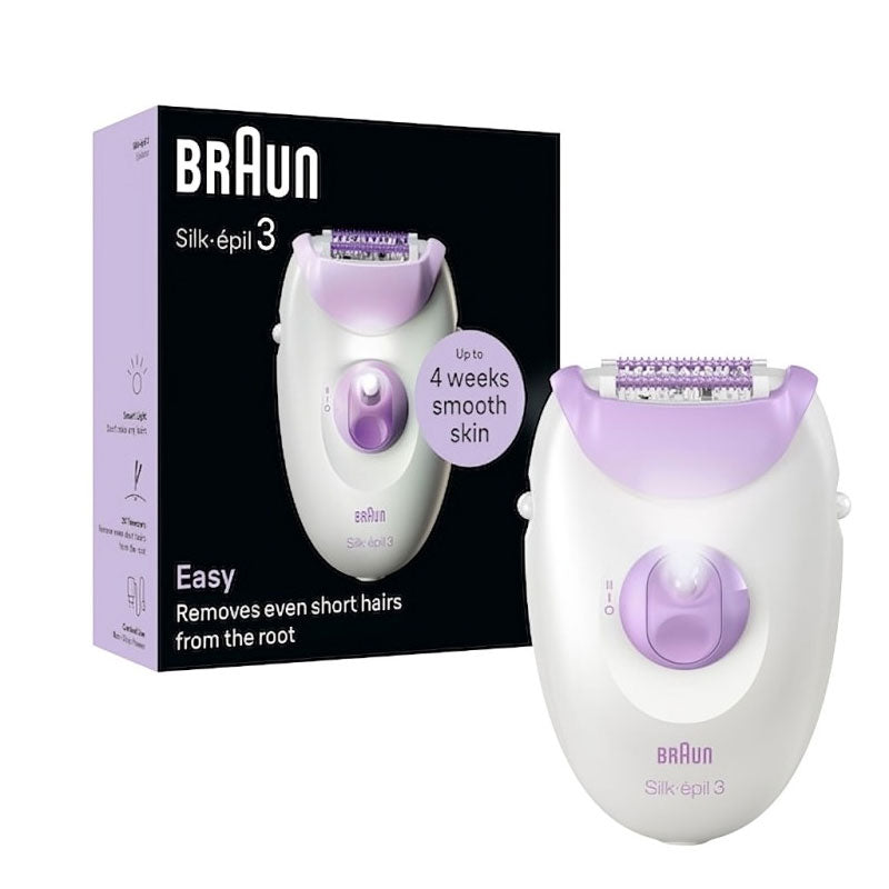 Braun Silk-épil 3 Series 3000 Epilator with Massage Roller Cap