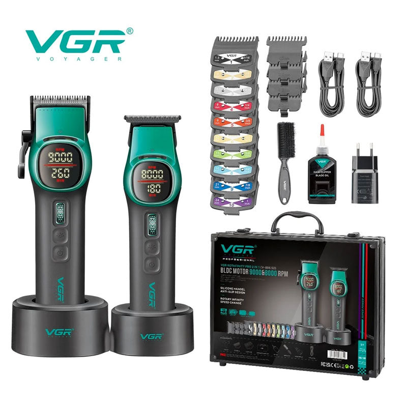  V-885 S2 VGR  طقم ماكينة قص وتشذيب الشعر الاحترافي 2 في 1