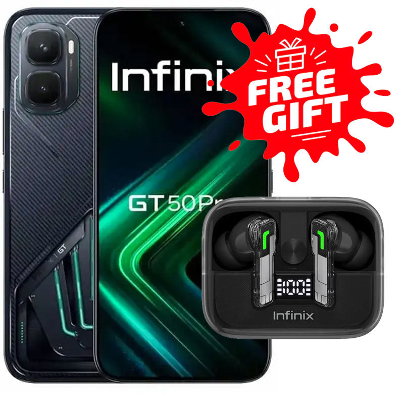 انفنيكس GT 50 برو بشريحتين اتصال شبكة الجيل الخامس مع GTBUDS 4