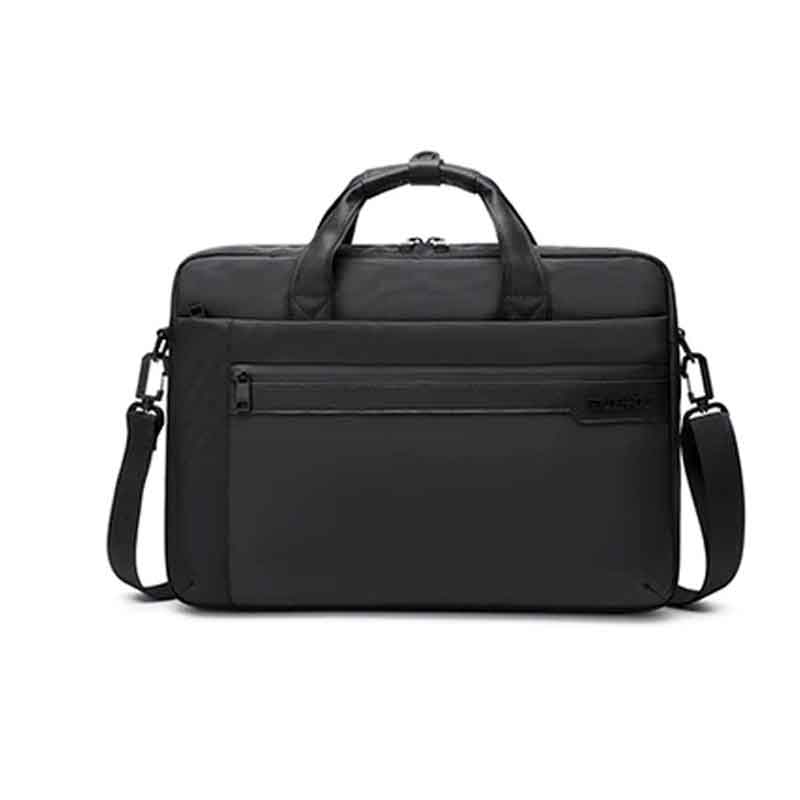 Golden Wolf Laptop Crossbody Bag 15.6 Inch , Black - GW00012