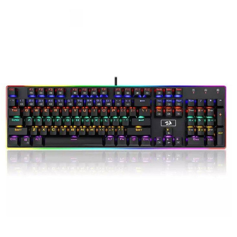 Redragon , Mechanical Gaming Keyboard , Rainbow Backlit RED Switches , K577 Kali - Black
