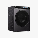 غسالة هاير X7 إنفرتر تحميل أمامي 10 كجم، 1400 لفة مع بخار وWi-Fi، HW100-B14367S8U1 - فضي داكن