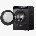 غسالة هاير X7 إنفرتر تحميل أمامي 10 كجم، 1400 لفة مع بخار وWi-Fi، HW100-B14367S8U1 - فضي داكن