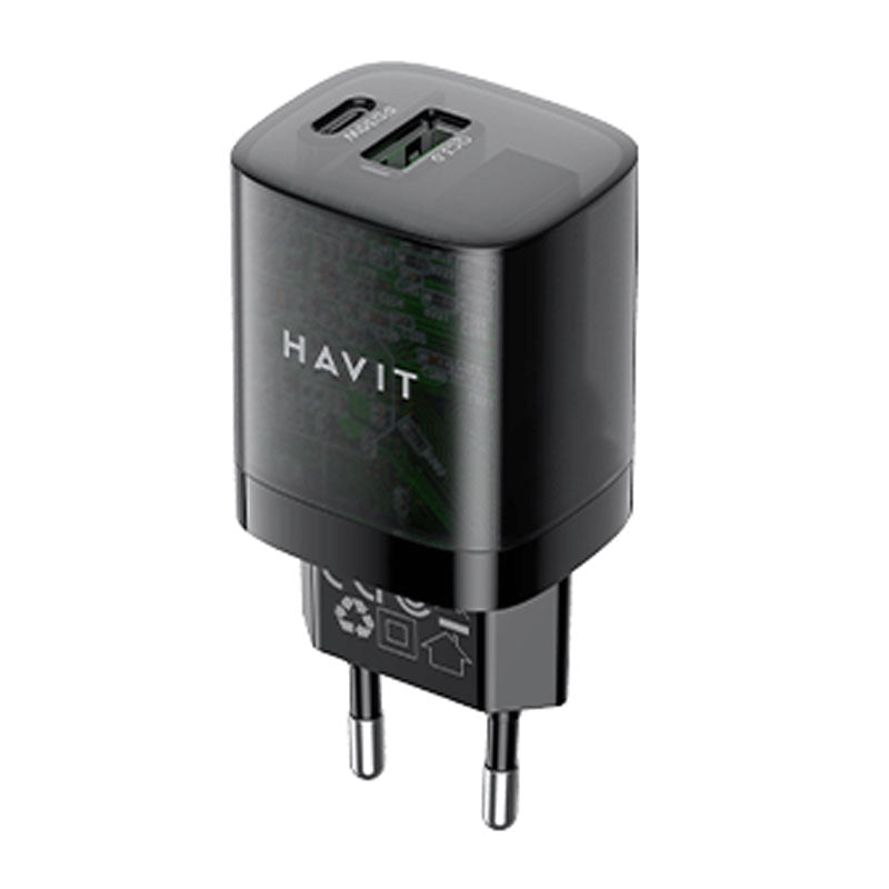 Havit UC303 Home Charger Adapter 30W - Black