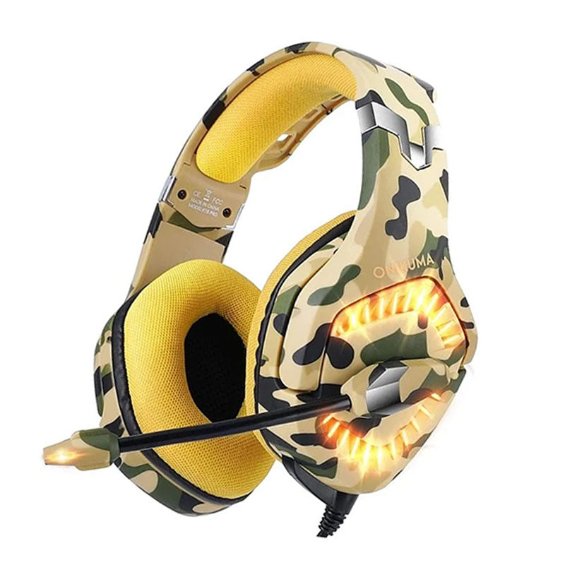 Onikuma Headphone Gaming Wired K1B Pro - Camouflaged