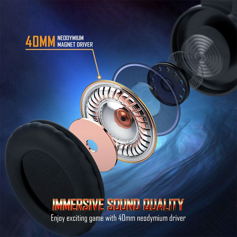 Onikuma Headphone K19 Gaming Wired Professional - Black