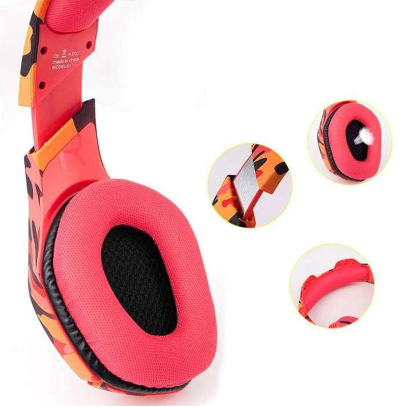 Onikuma Headphone K1 Gaming Wired Professional - Red