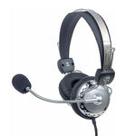 Manhattan Headset Stereo With Micrphone - Black 