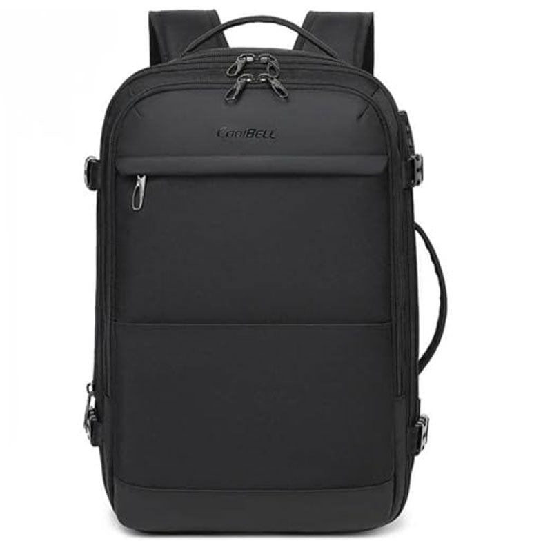 Coolbell 36 L Expandable Waterproof Portable Anti-theft Backpack For Men 17.3 inch Laptop, USB-A Charging Port,180 Open,Black CB-8298