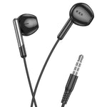 HOCO M123 Wired Earphones 3.5mm with Microphone 1.2M – Black
