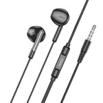 HOCO M123 Wired Earphones 3.5mm with Microphone 1.2M – Black