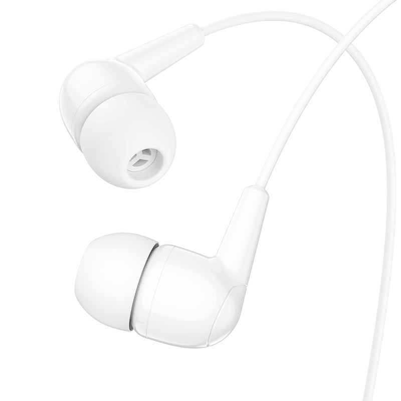 HOCO M97 Wired Earphones 3.5mm with Microphone 1.2M – White