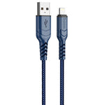HOCO X59 Cable USB to Lighting Anti Bending 2M - Blue