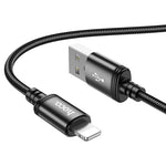 Hoco X89 USB to Lightning Charging Cable 2.4A 1M – Black