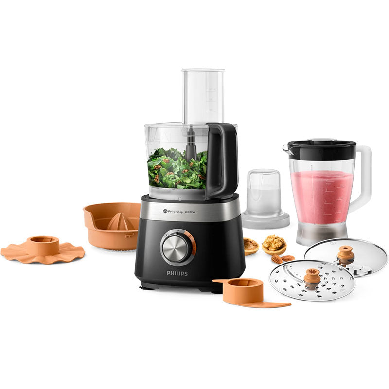Philips food processor 850W , 2.1Litre, 31 functions , Black - HR7530/10