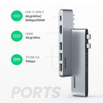 Ugreen Hub For MacBook Pro USB-C 5 In Tifunction Adapter CM251