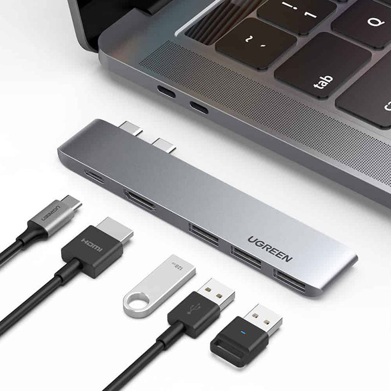 Ugreen Hub For MacBook Pro USB-C 5 In Tifunction Adapter CM251