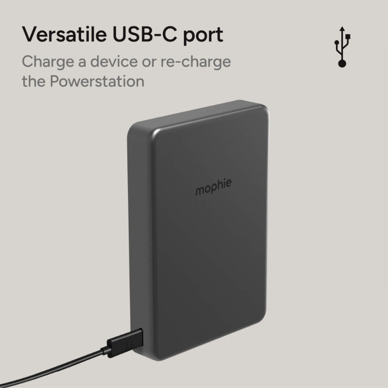 Mophie Magnetic Wireless Power Bank 10000mAh 15W USB-C – Black