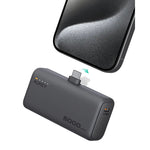 Aukey Spark Mini Power Bank 5000mAh, 20W PD Fast Charge, Built-in USB-C Port PB-Y59 – Grey