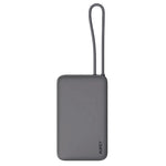 Aukey Spark Sling Lite Power Bank 10000mAh, 15W Fast Charging, Built-in USB-C Cable PB-Y53 – Gray