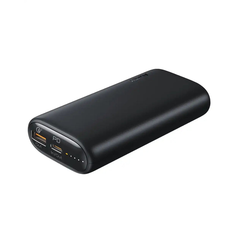 Aukey Power Bank 10000mAh Fast Charge, PD 20W & QC 3.0, Dual USB Ports PB-Y36P-BK – Black