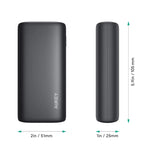 Aukey Power Bank 10000mAh Fast Charge, PD 20W & QC 3.0, Dual USB Ports PB-Y36P-BK – Black