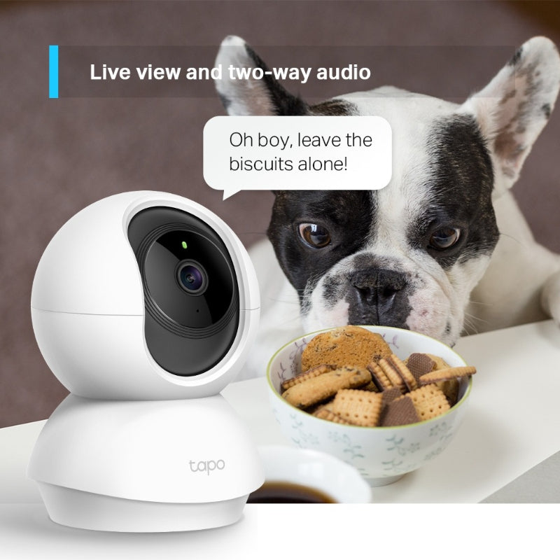 Tapo Indoor Wi-Fi Security Camera Pan/Tilt 3MP C210 – White
