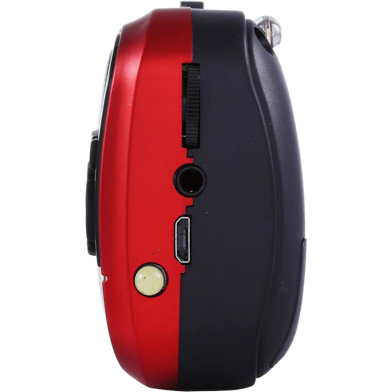 JOC Portable Digital Radio Speaker, Bluetooth, FM Radio, USB & TF Card Support, 3W Power H798BT – Red & Black