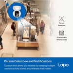 Tapo Indoor Wi-Fi Security Camera Pan/Tilt 1080P C202 – White