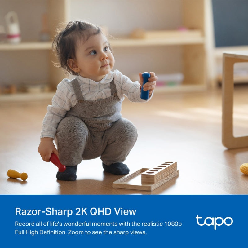 Tapo Indoor Wi-Fi Security Camera Pan/Tilt 2K C222 – White