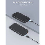 Aukey Spark Go Power Bank 10000mAh, 15W PD Fast Charging, Dual Ports PB-Y46 – Gray
