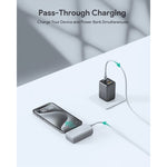 Aukey Spark Mini Power Bank 5000mAh, 20W PD Fast Charge, Built-in USB-C Port PB-Y59 – Grey