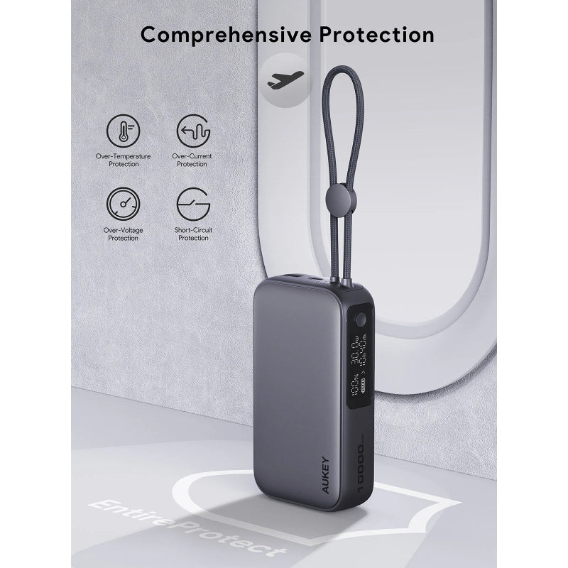 Aukey Spark Sling Power Bank 10000mAh 30W PD PB-Y47 – White