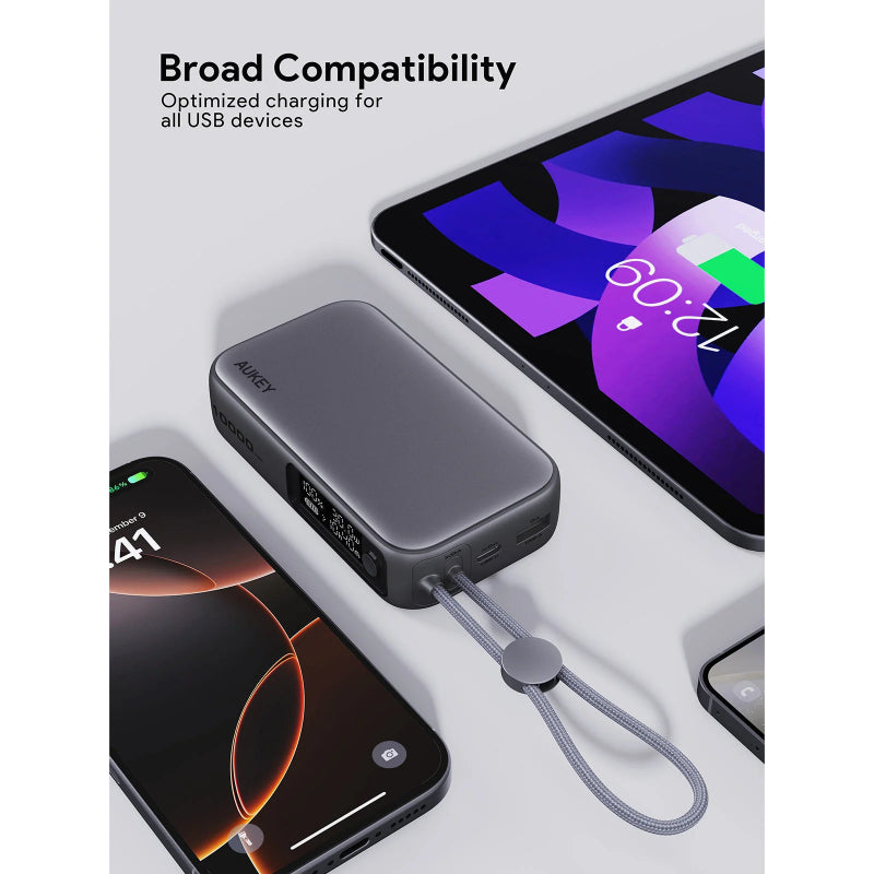 Aukey Spark Sling Power Bank 10000mAh 30W PD PB-Y47 – White