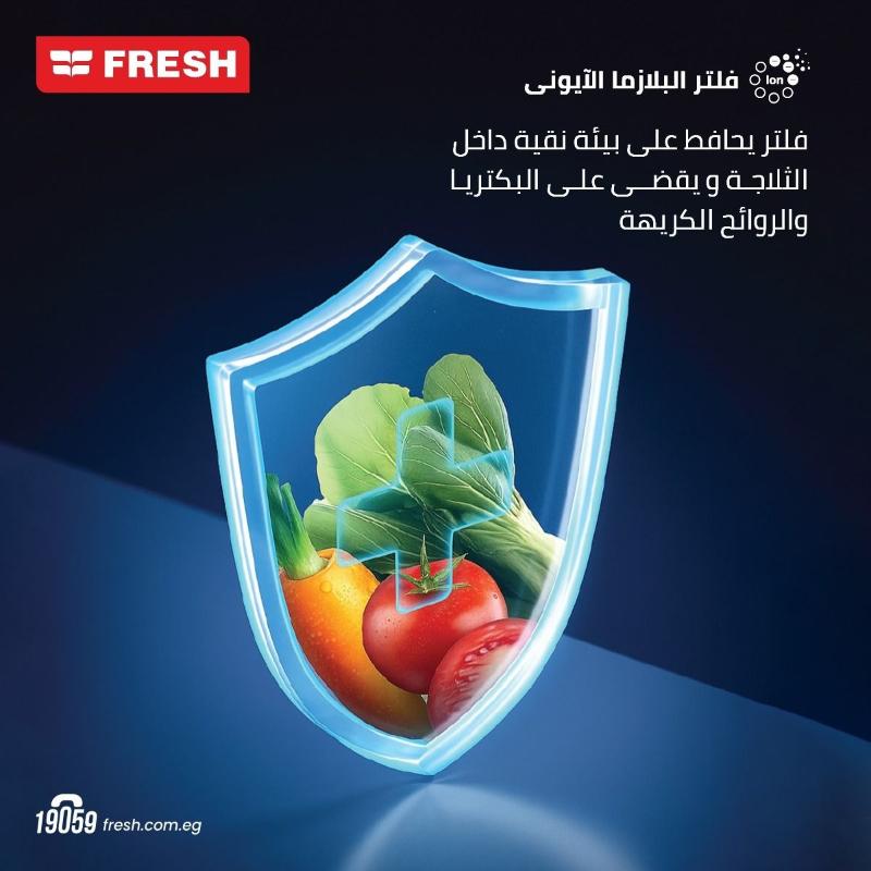 فريش ثلاجة 329 لتر منصهر تلقائي رقمية FNT-BS370KT