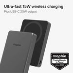 Mophie Magnetic Wireless Power Bank 10000mAh 15W USB-C – Black
