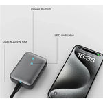 Aukey Spark Mini Wired Power Bank 10000mAh 15W PB-Y55 – Grey