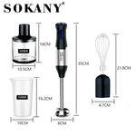 Sokany 4-in-1 Hand Blender 1000W SK-1711-4 – Stainless Steel