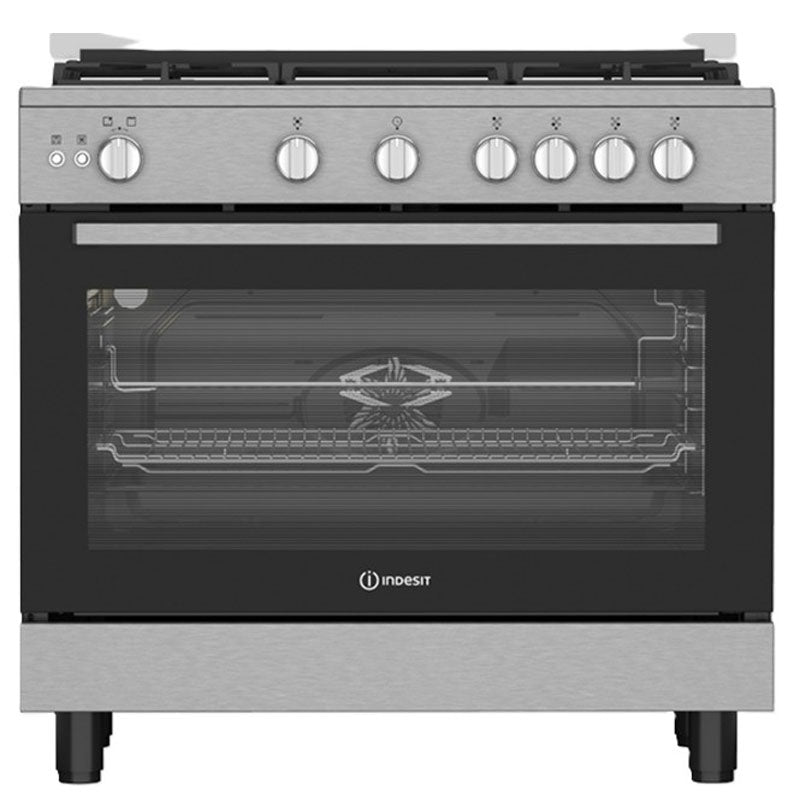 Indesit , Gas Cooker , 5 Burners , Stainless Steel , INR9 GGF 21115 XNA - silver
