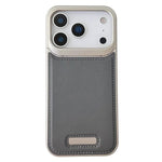 iPhone 17 Pro Max Back Cover Mag safe Vegan Leather - Gray