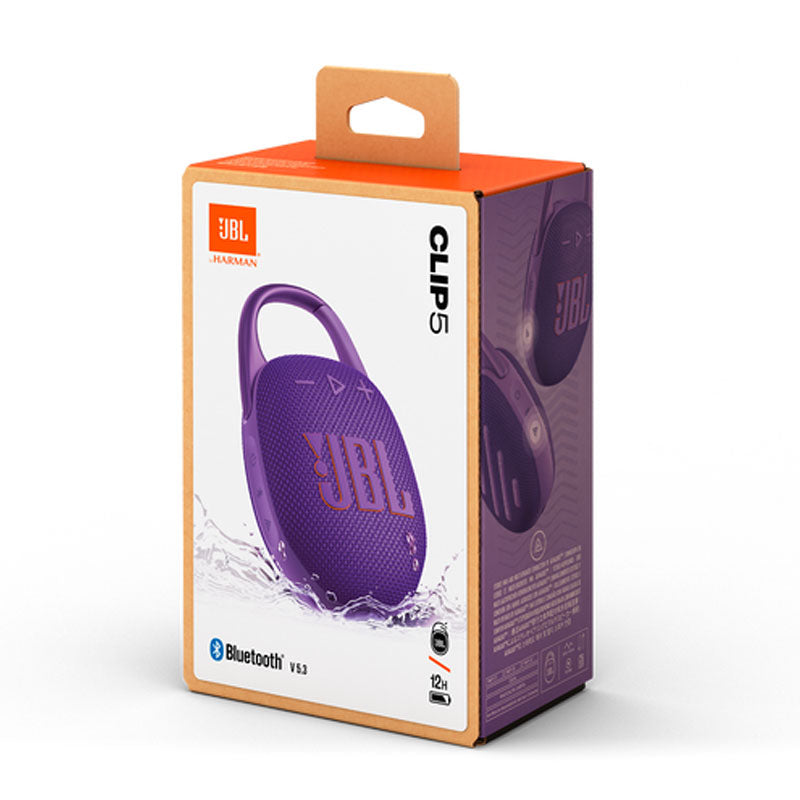 JBL CLIP 5 Waterproof Wireless Speaker - Purple