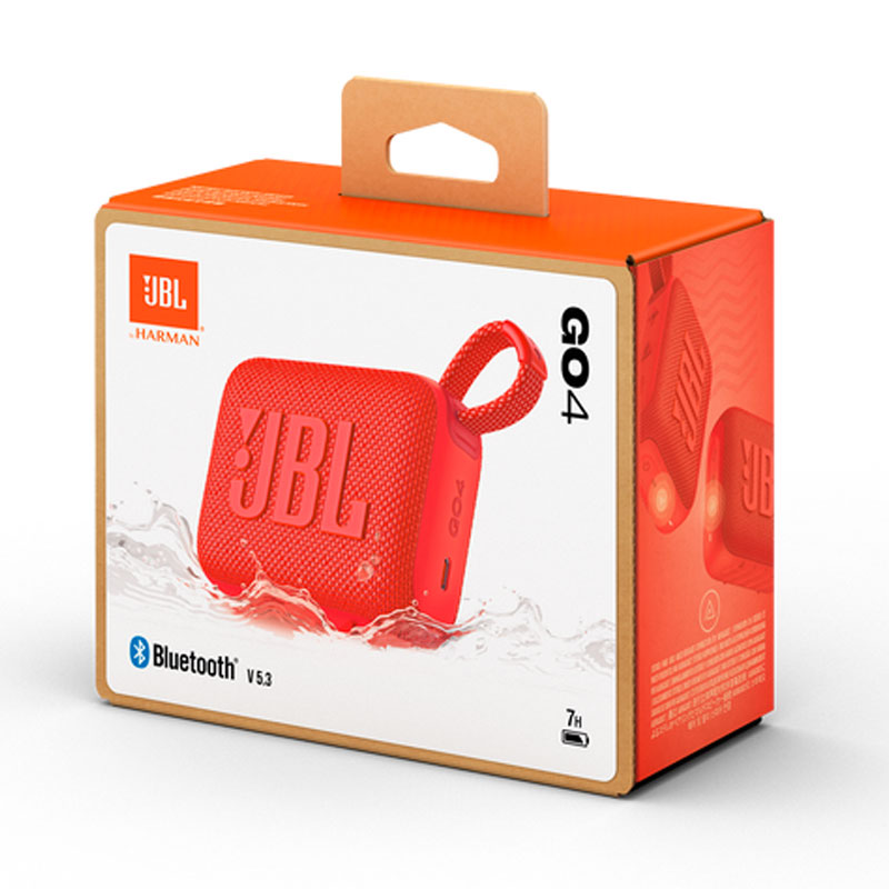 JBL GO 4 Waterproof Wireless Speaker - Red
