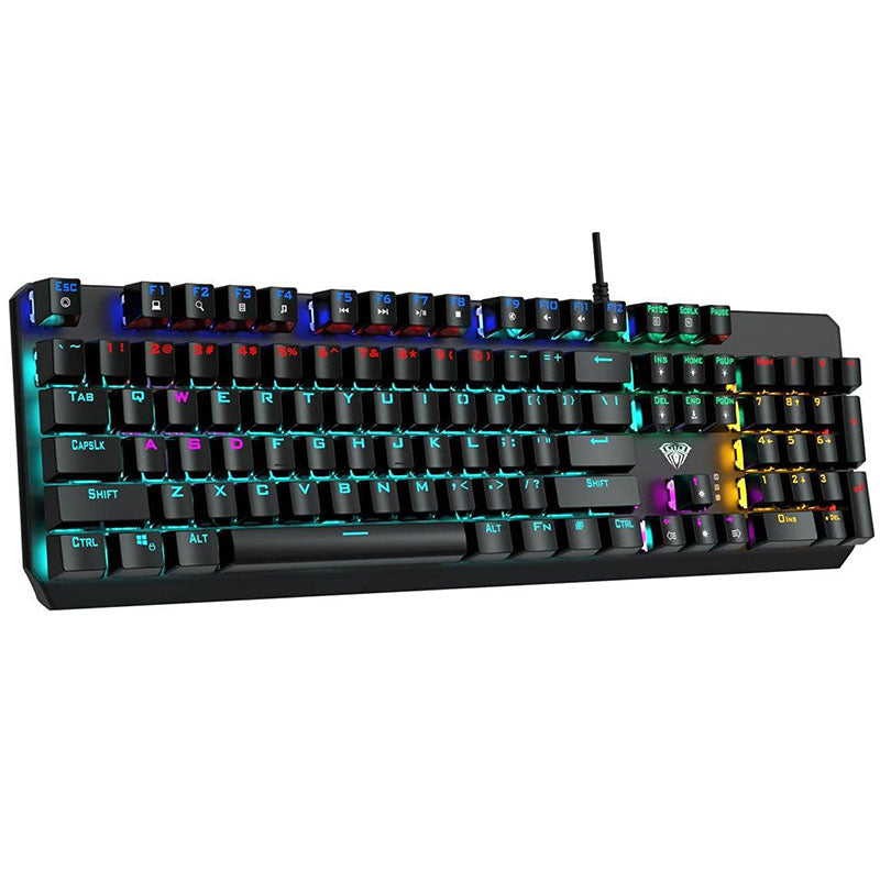 Aula Keyboard Wired Mechanical Wind, F2066 - Black