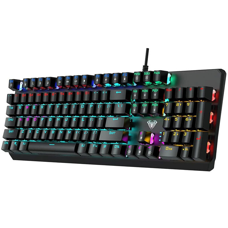Aula Keyboard Wired Mechanical Wind, F2066 - Black