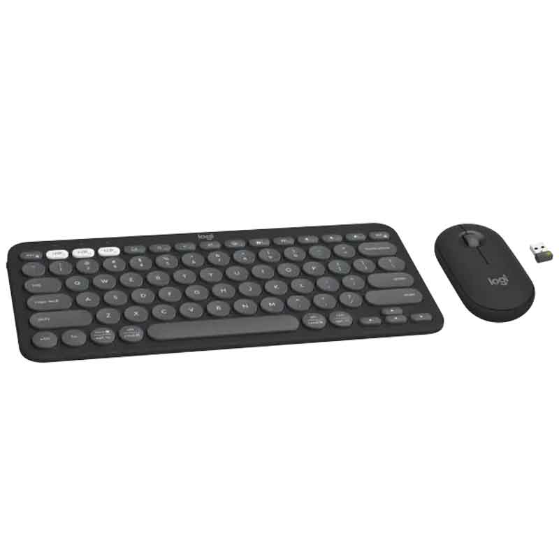 Logitech Pebble 2 Combo Wireless Keyboard and Mouse K380S - Black
