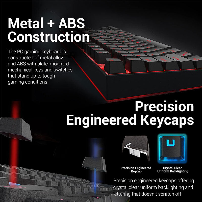 Redragon Keyboard Wired Gaming Mechanical K552 - Blue