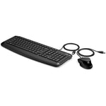 Hp Keyboard and Mouse Wired Combo - Black 