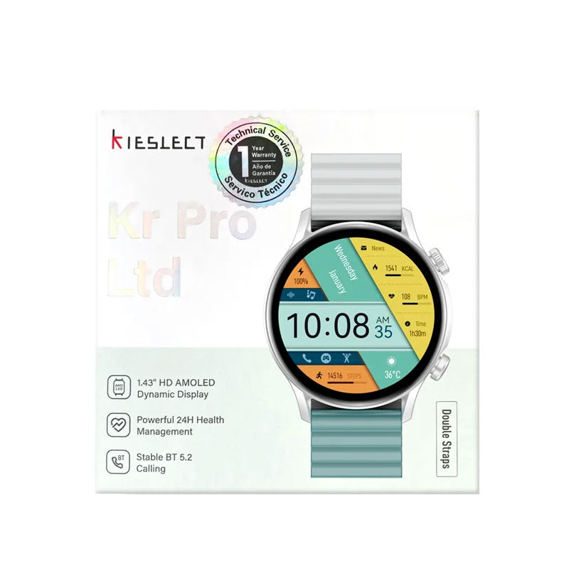 Kieslect Calling Smartwatch Kr Pro Ltd - Silver