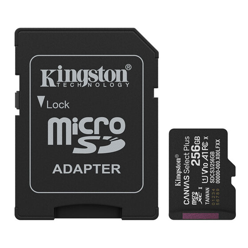 Kingston Memory Canvas Select Plus 256GB 150MB/S SDCS3